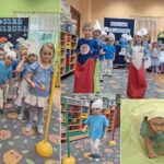 Zabawy intehgracyjne dzieci z oddziału Biedronek