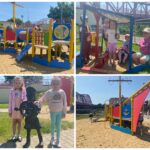 Zabawy na placu zabaw w Marinie nad Odrą