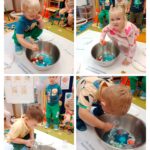 Dzieci dodają składniki eliksiru