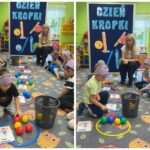 Dzieci liczą piłeczki - kropeczki