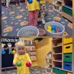 Dzieci rzucają piłka do celu