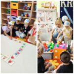 Dzieci z oddziału Żuczki na zajęciach z okazji Dnia Kropki