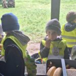 dzieci jedzą posiłek