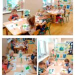 Mrówki podczas pracy plastycznej