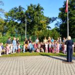 Zdjęcie podczas ćw.ewakuacyjnych w miejscu zbiórki