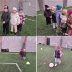 Biedronki podczas rozgrzewki