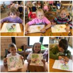 Dzieci malują kolorowanki