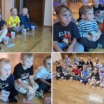 Dzieci ogladają bajkę, film