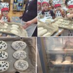 Dzieci pieką chlebek