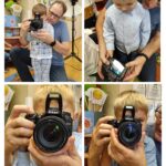 Dzieci uczą się obsługi aparatu