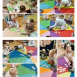 Dzieci wykonują Leniwca, zabawa matematyczna