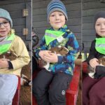 Dzieci ze świnką morską