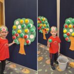 Kolorowe drzewa- zabawa