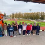 Motylki zwiedzają stadion