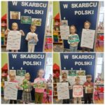 Dzieci prezentują hasła do poznanych legend