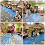 Dzieci prezentują prace plastyczne