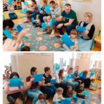 Mrówki z Rodzicami podczas zabawy rytmicznej