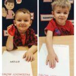 Stop przemocy dzieci odbijają dłonie