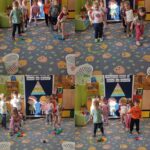 Tulipanki ćwiczą rzut do celu