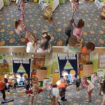 Tulipanki rywalizują w przeciaganiu liny