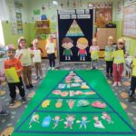 Tulipanki z pracą plastyczna piramida żywienia