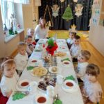 Mróweczki podczas wspólnej Wigilii