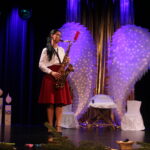 Pani Małgorzata gra na saksofonie