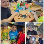 Praca plastyczna Pająk oraz zabawy na spostrzegawczość