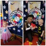 Przedszkolaki podczas wróżb andrzejkowych