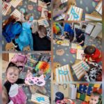 Bratki wykonują pracę plastyczną