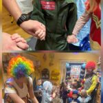 Dzieci tańczą do muzyki karnawałowej