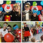 Dzieci w karnawałowych okularach