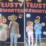 Dzieci w okularach w kształcie pączków