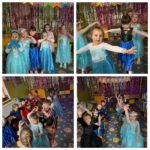 Dziewczynki prezentują swoje stroje karnawałowe