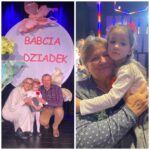 Dziweczynki z oddziału Żuczki ze swoją babica i dziadkiem