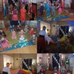 Zabawy taneczne dzieci z nauczycielką