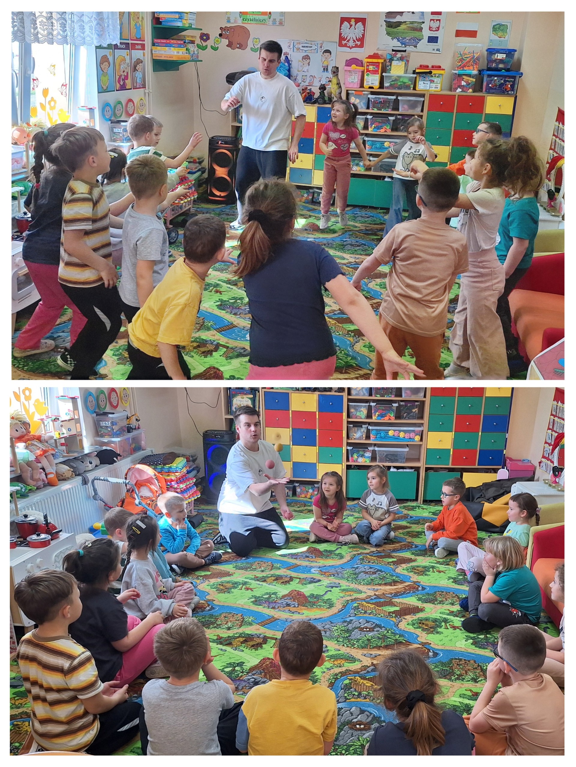 dzieci uczestniczą w rekolekcjach