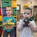 Chłopcy z pracami p. Magdy