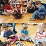 Dzieci-przygladaja-sie-kurce