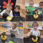 Dzieci sieją rzeżuchę