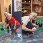 Dzieci sprzątają śmieci