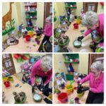 dzieci sadzą kwiatki