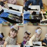 Mróweczki wkładają ziemię do donicy