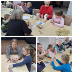 dzieci ozdabiają pisanki