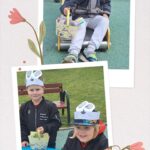 dzieci szukają prezentów od zajączka