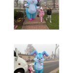 dzieci szukają prezentów od zajączka