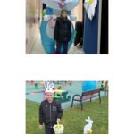 dzieci szukają prezentów od zajączka