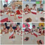 Dzieci degustują pierniczki toruńskie