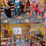 Dzieci grają na bum bum rurkach