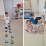 Dzieci podczas zabaw w sali Integracjo sensorycznej